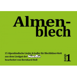 Almenblech - Band 1 für Posaunen4tett - Diverse / Arr. Bernhard Holl