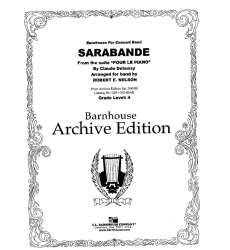 Sarabande  (from Pour le Piano) - Claude Achille Debussy / Arr. Robert E. Nelson
