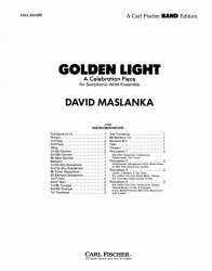 Golden Light (A Celebration Piece) - Score - David Maslanka