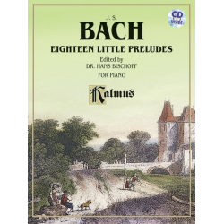 Bach 18 Little Preludes (with CD) - Johann Sebastian Bach