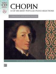 19 Most Popular Piano Pieces (book/CD) - Frédéric Chopin