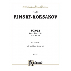 Songs op.55 and 56 vol.7 : - Nicolaj / Nicolai / Nikolay Rimskij-Korsakov
