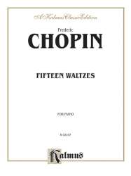 15 Waltzes : for piano - Frédéric Chopin