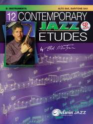 12 Contemporary Jazz Etudes - E-Flat Instruments (Alto Saxophone, Baritone Saxophone) - Bob Mintzer
