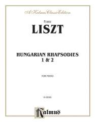 HUNGARIAN RHAPSODIES NOS.1+2 : - Franz Liszt