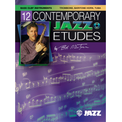 12 Contemporary Jazz Etudes - Bass Clef Instruments - Bob Mintzer