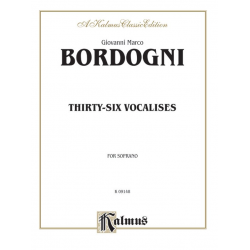 Bordogni 36 Vocalises Soprano - Marco Bordogni