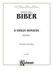8 sonatas : for violin and bc - Heinrich Ignaz Franz von Biber