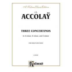 3 concertinos : for violin and piano - Jean Baptiste Accolay