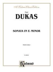 Sonata in e Flat Minor : for piano - Paul Dukas