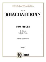 2 Pieces : for violin and piano -Aram Khachaturian