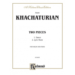 2 Pieces : for violin and piano -Aram Khachaturian