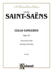 Concerto no.1 op.33 for cello and orchestra : - Camille Saint-Saens