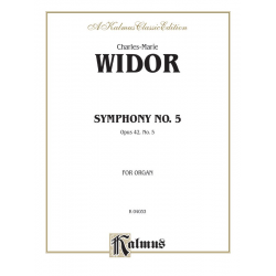 Symphony no.5 op.42 : for organ - Charles-Marie Widor