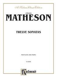 12 Sonatas : for flute and piano - Johann Mattheson