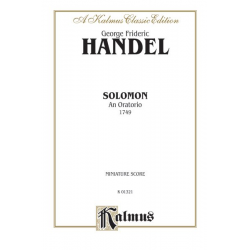 Solomon : miniature score -Georg Friedrich Händel (George Frederic Handel)