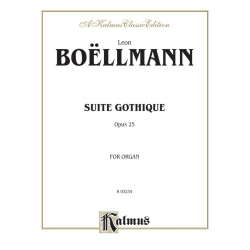 Suite gothique op.25 : for organ - Léon Boellmann