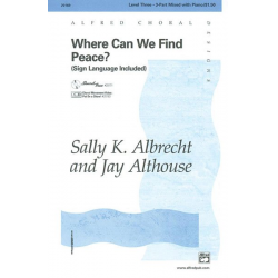 Where can we find Peace : for mixed chorus - Sally  K. Albrecht