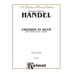 Handel Chandos Te Deum        Vs -Georg Friedrich Händel (George Frederic Handel)