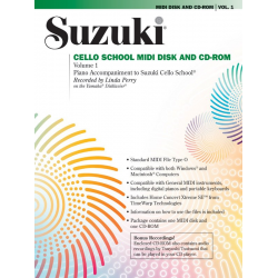 Suzuki Cello School Vol.1 (CD-Rom/MIDI) - Linda Perry