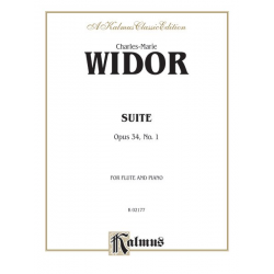 Suite no.1 op.34 : for flute and piano - Charles-Marie Widor