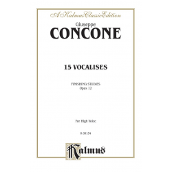 15 Vocalises - Finishing Studies op.12 : - Giuseppe Concone
