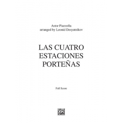 Las Cuatro Estaciones Portena Score -Astor Piazzolla