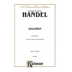 Solomon : vocal score (en) -Georg Friedrich Händel (George Frederic Handel)