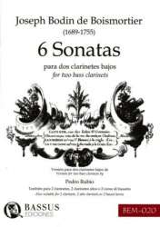 6 Sonatas for Two Bass Clarinets - Joseph Bodin de Boismortier / Arr. Pedro Rubio