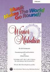 Wiener Melodien 1 - Stimme 1+2+3 in Bb - Klarinette - Diverse / Arr. Alfred Pfortner