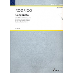 CANCONETA (1923) : FUER VIOLINE - Joaquin Rodrigo