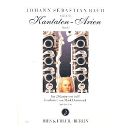 Kantaten-Arien Band 3 : für 2 Klarinetten - Johann Sebastian Bach