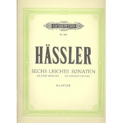 6 leichte Sonaten : für Klavier - Johann Wilhelm Häßler