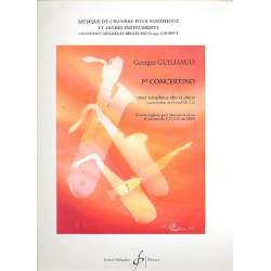 Concertino no.1 : pour saxophone alto - Georges Guilhaud