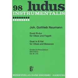 Duett B-Dur für Oboe & Fagott - Johann Gottlieb Naumann