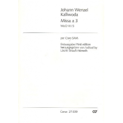 Missa à 3 Woo5/5 : für gem Chor - Johann Wenzeslaus Kalliwoda