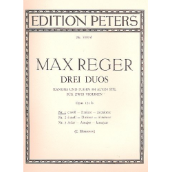 Duo e-Moll op.131b,1 : - Max Reger