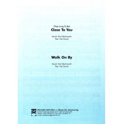 Close to you (They Long To Be) / Walk on by - Einzelausgabe Klavier (PVG) -Burt Bacharach