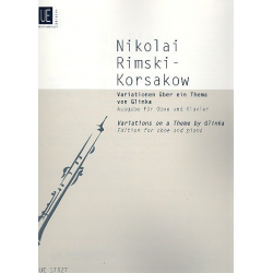 Variationen über ein Thema von Glinka für Oboe & Klavier -Nicolaj / Nicolai / Nikolay Rimskij-Korsakov