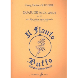 Quatuor en sol majeur op.52,3 : pour flûte, - Georg Abraham Schneider