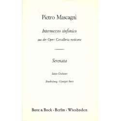 Intermezzo sinfonico aus Cavalleria - Pietro Mascagni