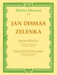 Sonate B-Dur Nr.3 : für Violine, - Jan Dismas Zelenka