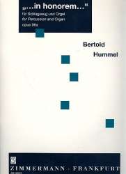 In honorem op.98a : für Schlagzeug - Bertold Hummel
