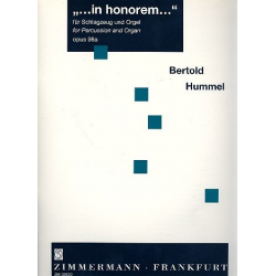 In honorem op.98a : für Schlagzeug - Bertold Hummel