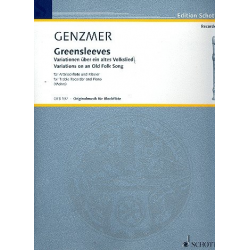 Greensleeves : für Altblockflöte und Klavier - Harald Genzmer