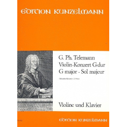 Konzert G-Dur für Violine und Orchester : - Georg Philipp Telemann