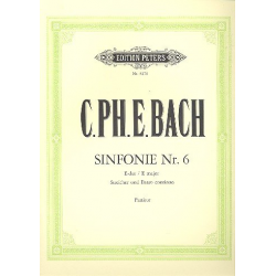 Sinfonie E-Dur Nr.6 Wq182,6 : - Carl Philipp Emanuel Bach
