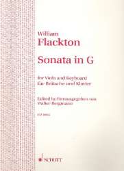 Sonate G-Dur : für Viola und Klavier - William Flackton