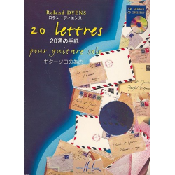 20 lettres (+CD) : pour guitare solo - Roland Dyens