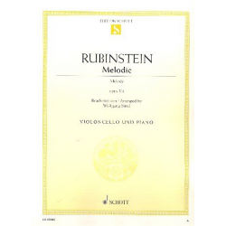 Melodie in F op.3,1 : für Violoncello - Anton Rubinstein / Arr. Wolfgang Birtel